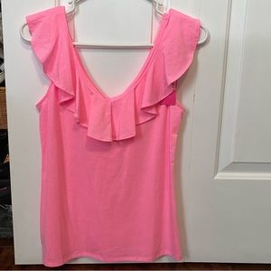 Lilly Pulitzer Alessa Top Ruffle Tank Top XS NWT